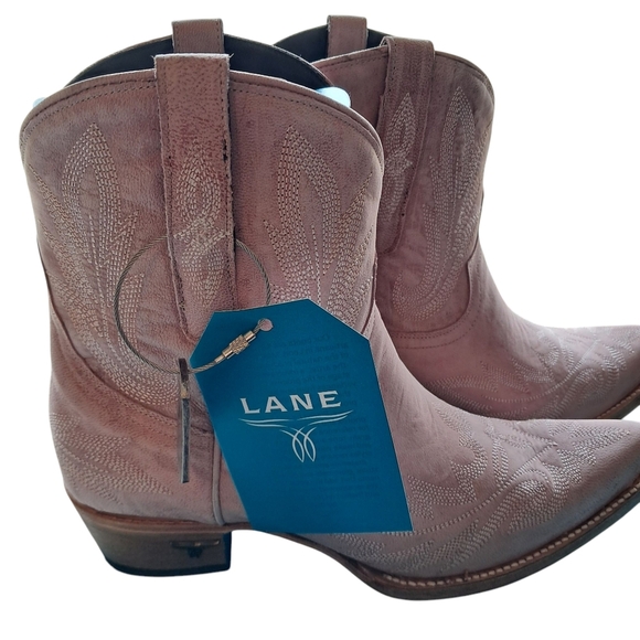 Lane Womens Lexington Blush Cowgirl Bootie Size 10 NWT & BOX - Picture 1 of 9